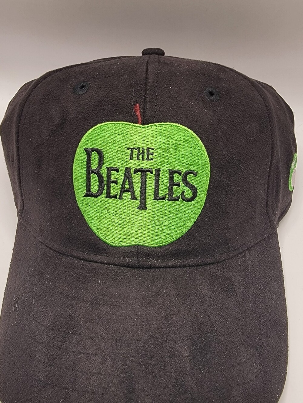 The Beatles Black Cap with Green Apple Logo - Branded Baseball Hat